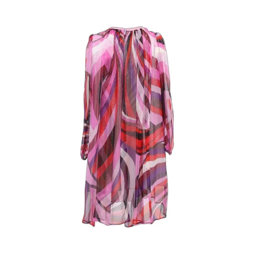 Emilio Pucci Junior Orchid-Print Chiffon Dress