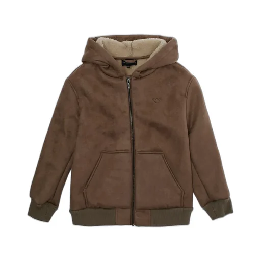 Emporio Armani Kids Long-Sleeved Zip-Up Hoodie