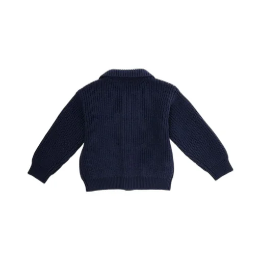 Emporio Armani Kids Logo-Embroidered Button-Up Cardigan