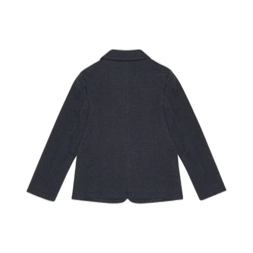 Emporio Armani Kids Logo Plaque Single-Breasted Blazer