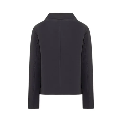 Emporio Armani Kids Logo Plaque Cropped Blazer