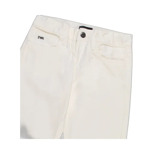 Emporio Armani Kids Raised-Logo Straight Leg Denim Jeans
