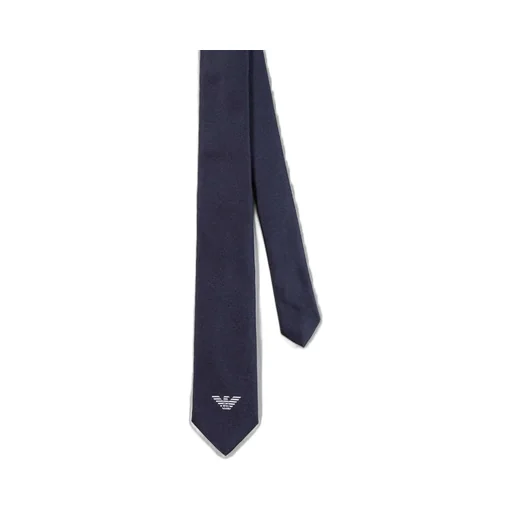 Emporio Armani Kids Logo Embroidered Tie
