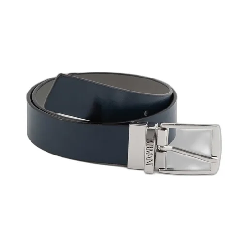 Emporio Armani Kids Reversible Logo Engraved Belt