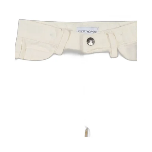 Emporio Armani Kids Logo-Plaque Straight Hem Shorts