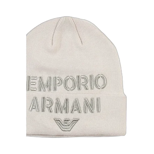 Emporio Armani Kids Logo Embroidered Beanie