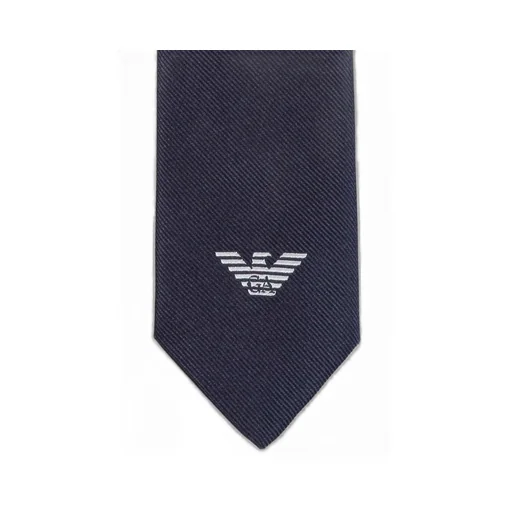 Emporio Armani Kids Logo Embroidered Tie