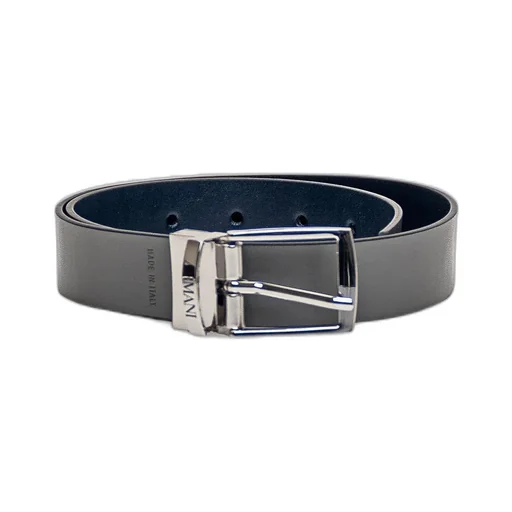 Emporio Armani Kids Logo Engraved Reversible Buckled Belt