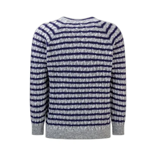 Emporio Armani Kids Striped Crewneck Jumper