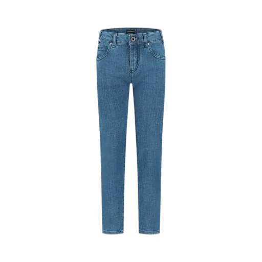 Emporio Armani Kids Mid-Rise Straight-Leg Jeans