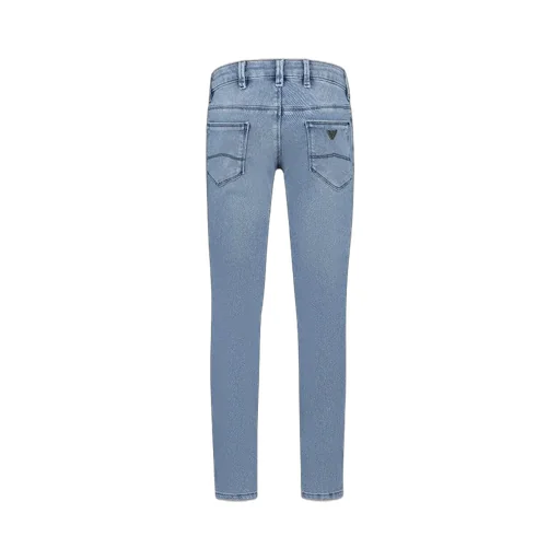 Emporio Armani Kids Logo Plaque Straight Leg Jeans