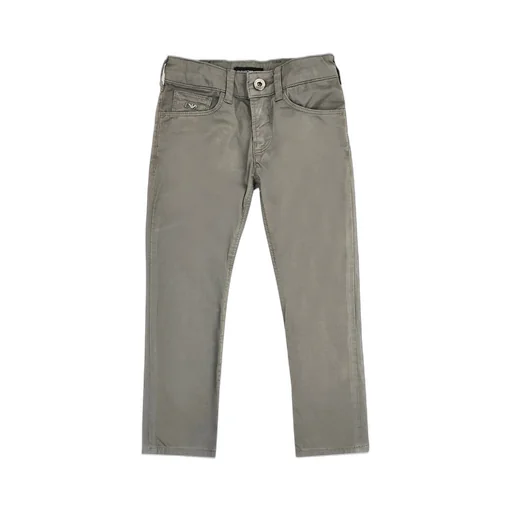 Emporio Armani Kids Logo Plaque Stretch Pants