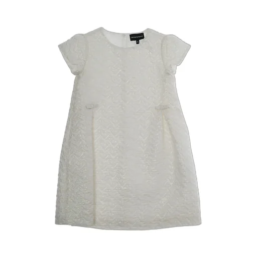 Emporio Armani Kids Bow-Detailed Crewneck Dress