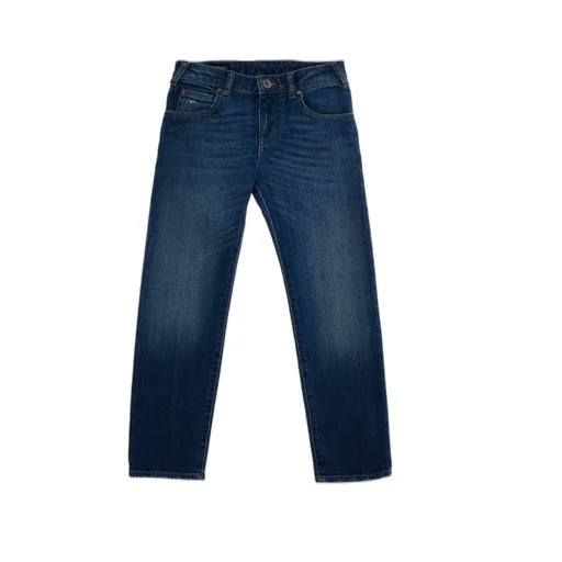 Emporio Armani Kids Jeans With Logo Pocket Detail