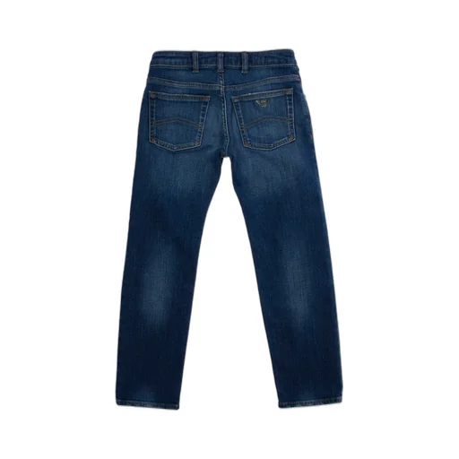 Emporio Armani Kids Jeans With Logo Pocket Detail