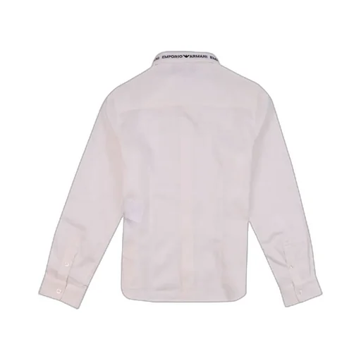 Emporio Armani Kids Logo Embroidered Straight Hem Shirt