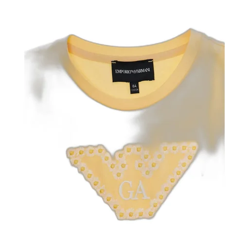 Emporio Armani Kids Eagles And Daisies Jersey T-Shirt