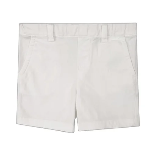 Emporio Armani Kids Logo Plaque Straight Hem Shorts