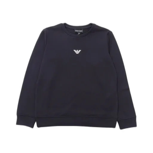 Emporio Armani Kids Logo-Rubberised Crewneck Sweatshirt