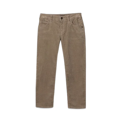 Emporio Armani Kids Corduroy Straight Leg Pants