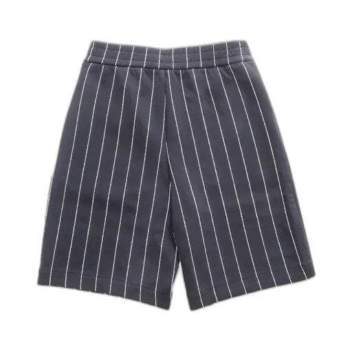 Emporio Armani Kids Logo Embroidered Striped Shorts