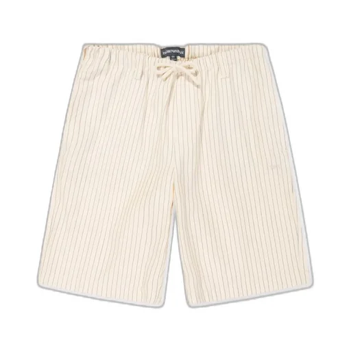 Emporio Armani Kids Striped Bermuda Shorts