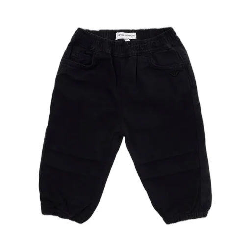Emporio Armani Kids Logo Embroidered Tapered Pants