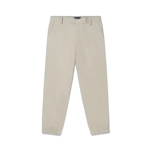 Emporio Armani Kids Logo Plaque Corduroy Pants