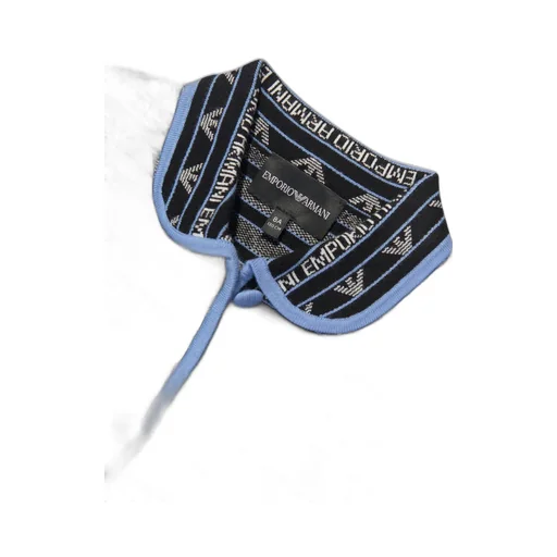 Emporio Armani Kids Logo Intarsia Cropped Jacket
