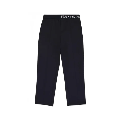Emporio Armani Kids High Waist Straight Leg Pants