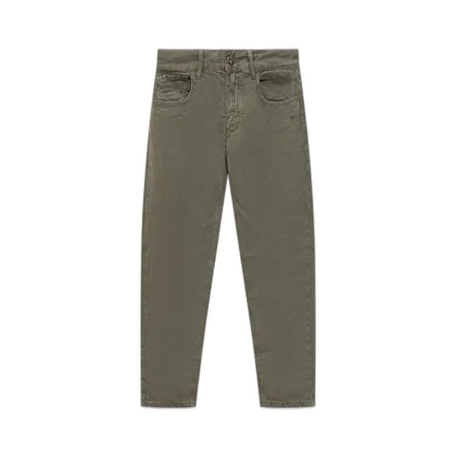 Emporio Armani Kids Logo Plaque Tapered Pants