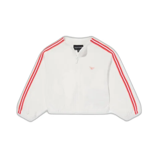 Emporio Armani Kids Eagle-Appliqué Zipped Jacket