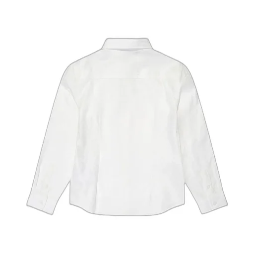 Emporio Armani Kids Logo Jacquard Curved Hem Shirt