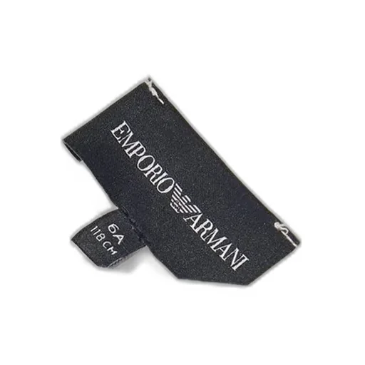Emporio Armani Kids Logo Jacquard Curved Hem Shirt