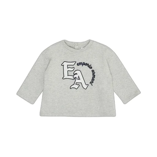 Emporio Armani Kids Logo Embroidered Crewneck T-Shirt