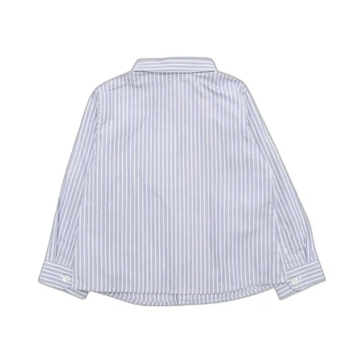 Emporio Armani Kids Logo Embroidered Striped Shirt