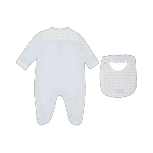Emporio Armani Kids Eagle Printed Crewneck Pajama Set
