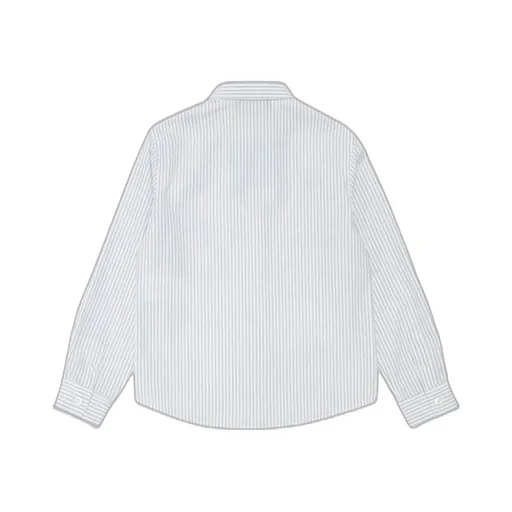 Emporio Armani Kids Logo Embroidered Striped Shirt