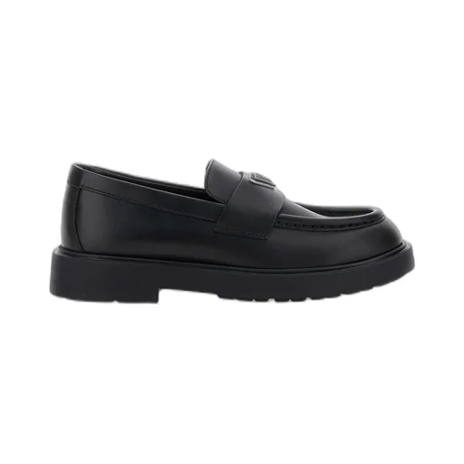 Emporio Armani Kids Logo Plaque Loafers