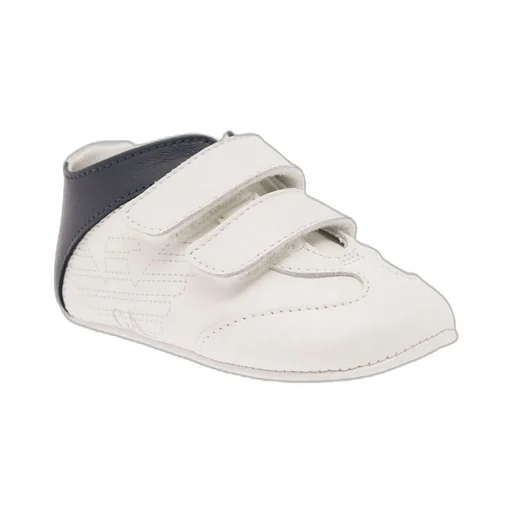 Emporio Armani Kids Logo Printed Velcro Sneakers