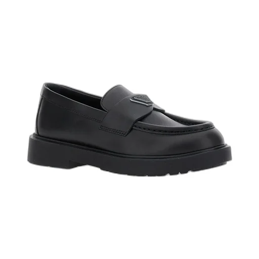 Emporio Armani Kids Logo Plaque Loafers