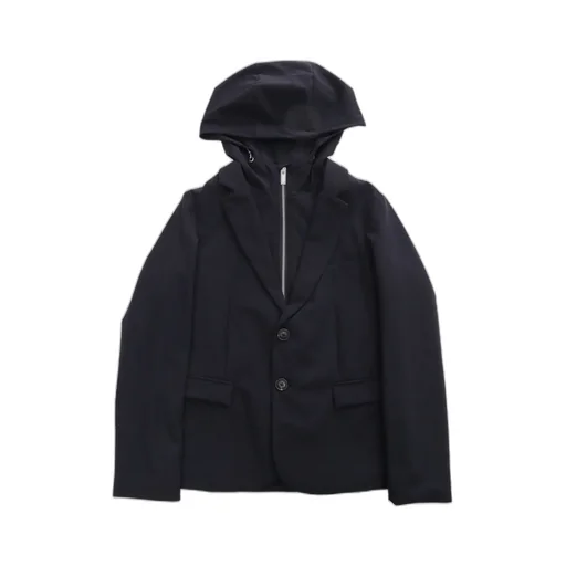 Emporio Armani Kids Layered Hooded Jacket