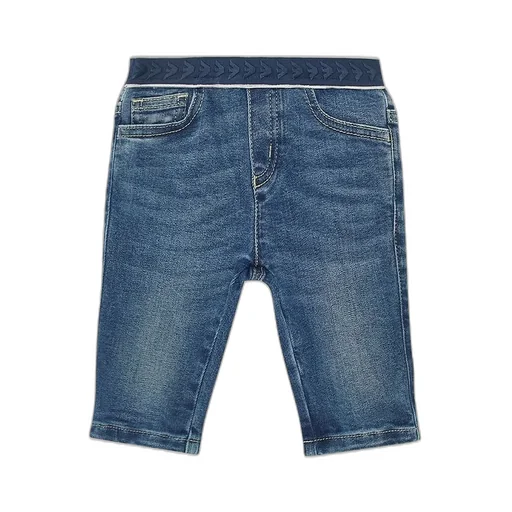 Emporio Armani Kids Elasticated Logo Waistband Jeans