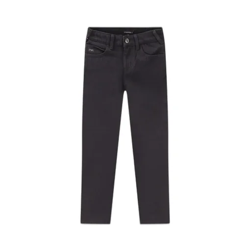 Emporio Armani Kids Logo Tape Straight Leg Jeans