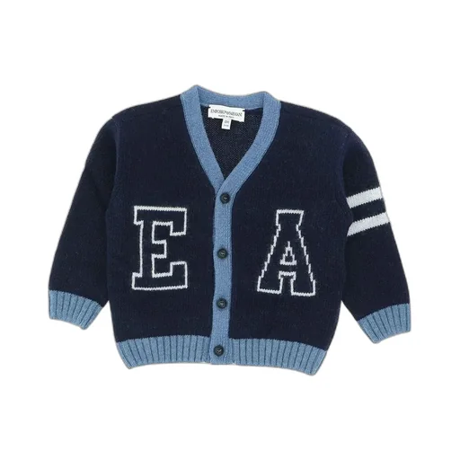 Emporio Armani Kids V-Neck Long-Sleeved Cardigan