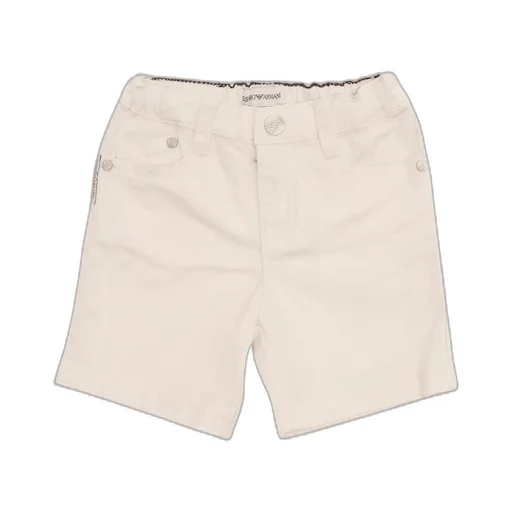 Emporio Armani Kids Logo Plaque Chino Shorts