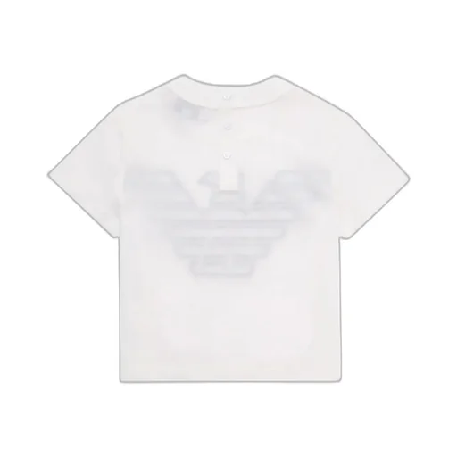 Emporio Armani Kids Logo Embroidered Crewneck T-Shirt