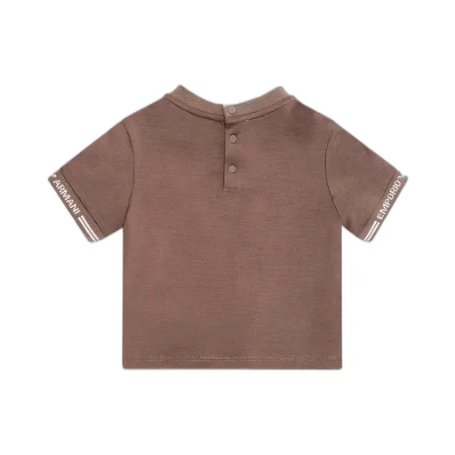 Emporio Armani Kids Logo Embroidered Crewneck T-Shirt