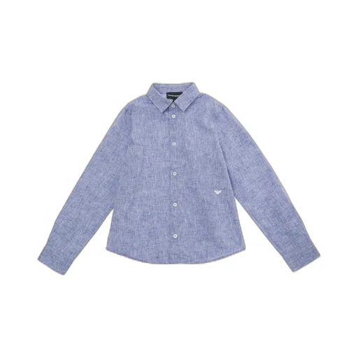 Emporio Armani Kids Logo-Embroidered Button-Up Shirt