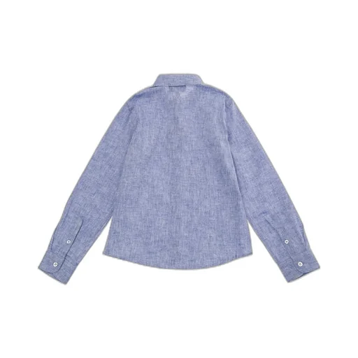Emporio Armani Kids Logo-Embroidered Button-Up Shirt